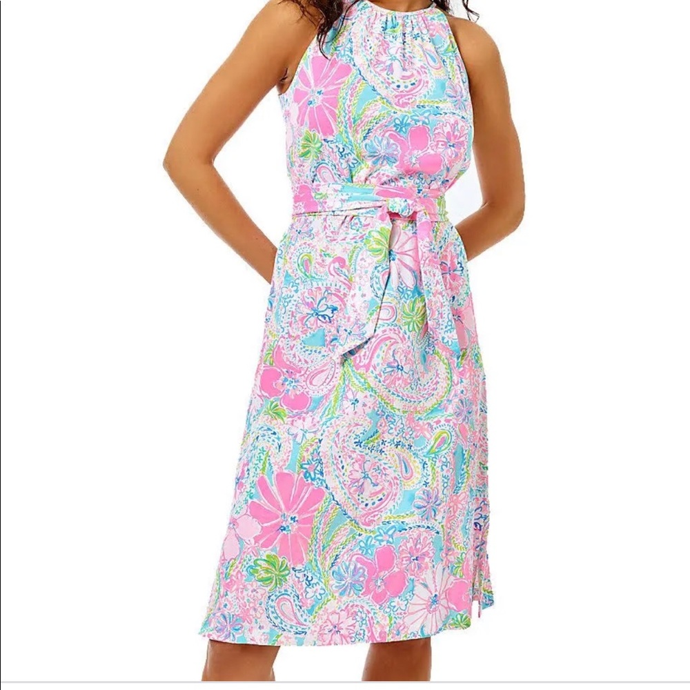 Lilly Pulitzer Mabry MIDI Dress, size M, NWT.